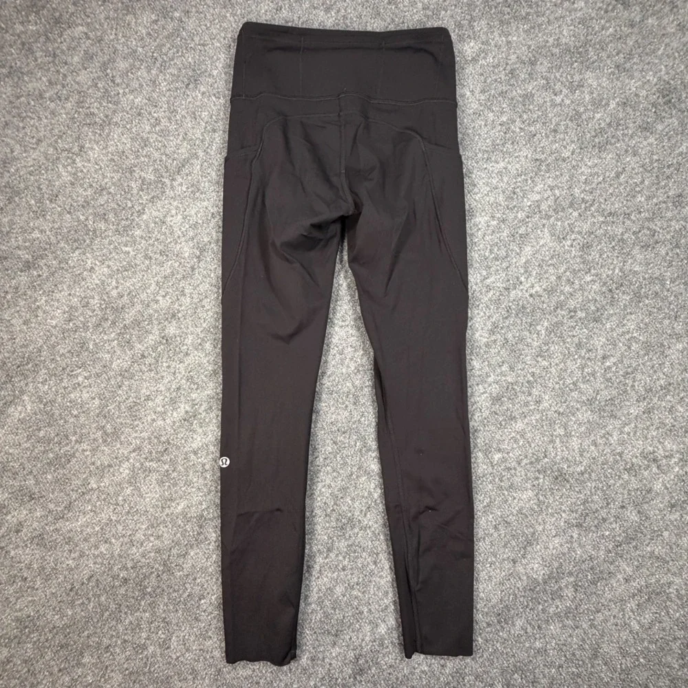 Lululemon Fast and Free High-Rise Tight 25 Nulux Black Womens Size 4 W5BXQS 0843